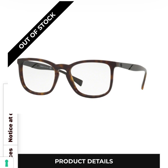 Authentic Versace eyeglass frames - Picture 5 of 5